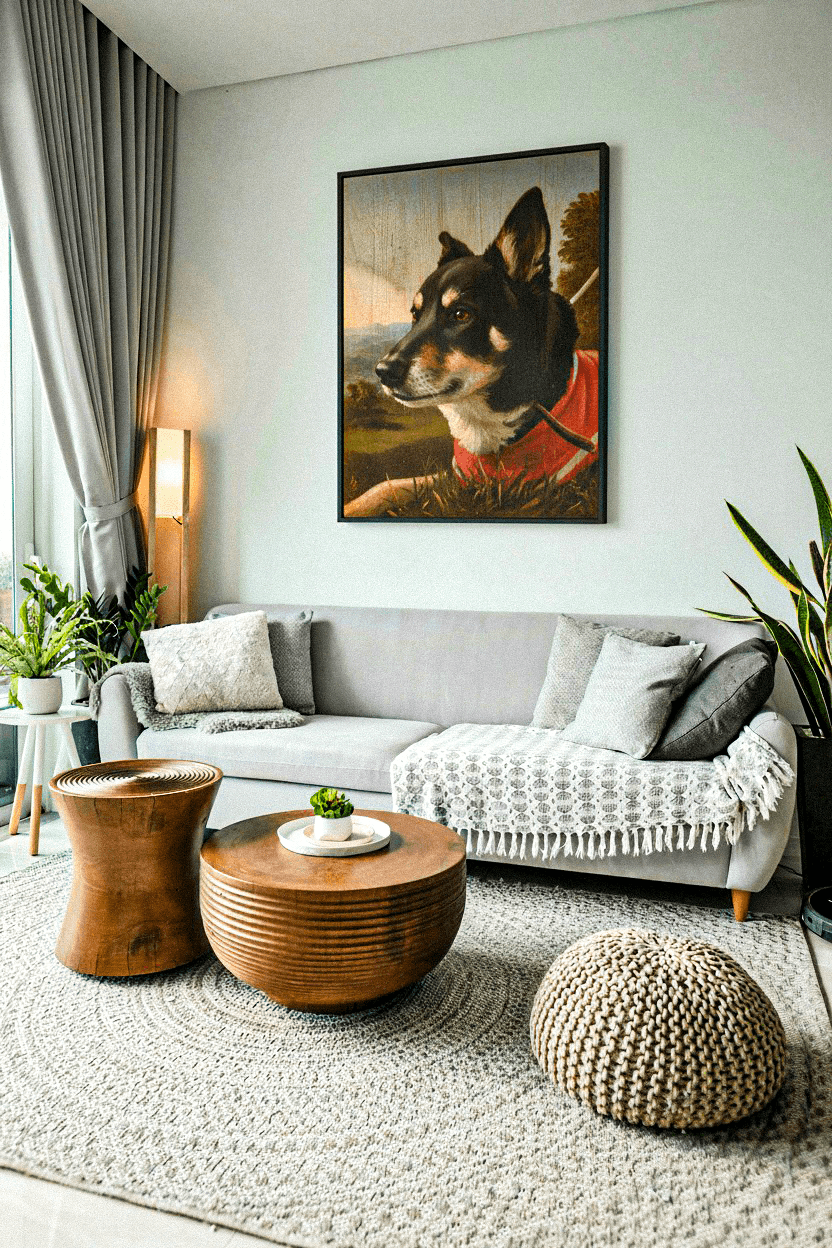 Dog Painting in Room