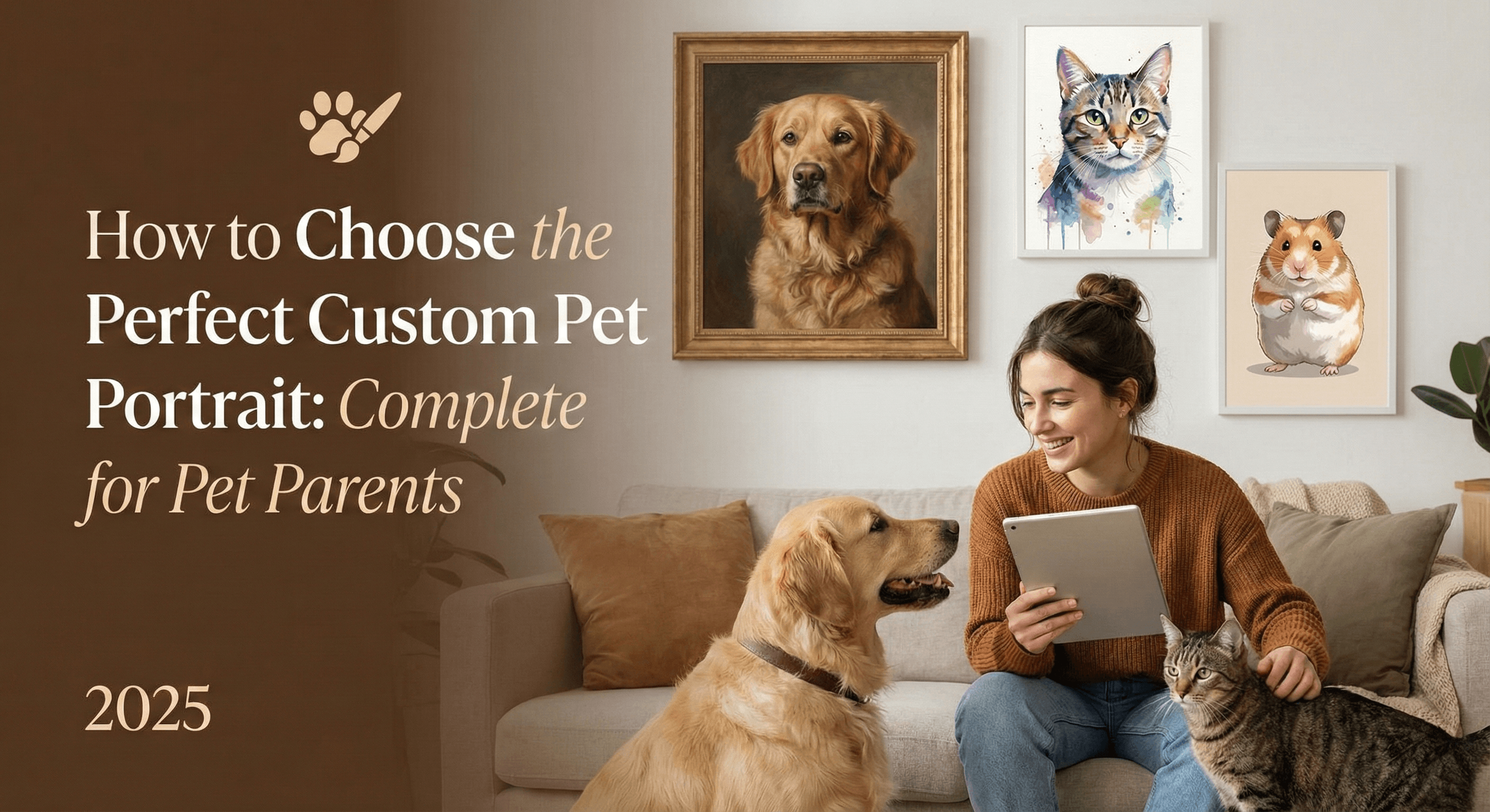 How to Choose the Perfect Custom Pet Portrait: Complete Guide for Pet Parents 2025