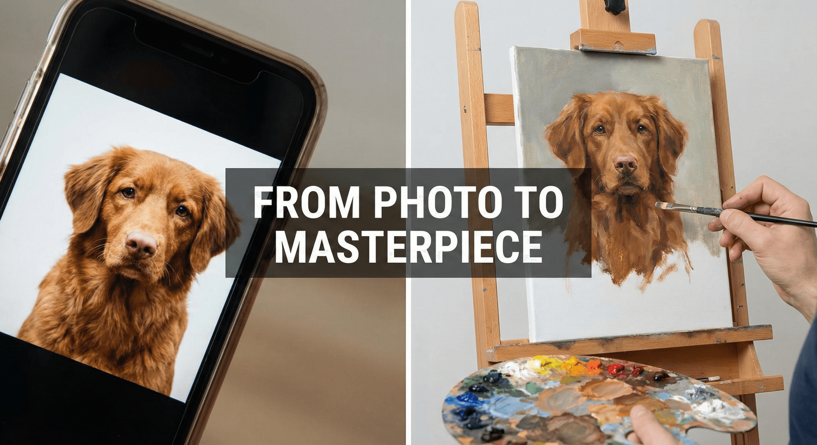 From Photo to Masterpiece: How We Create Your Custom Pet Portrait